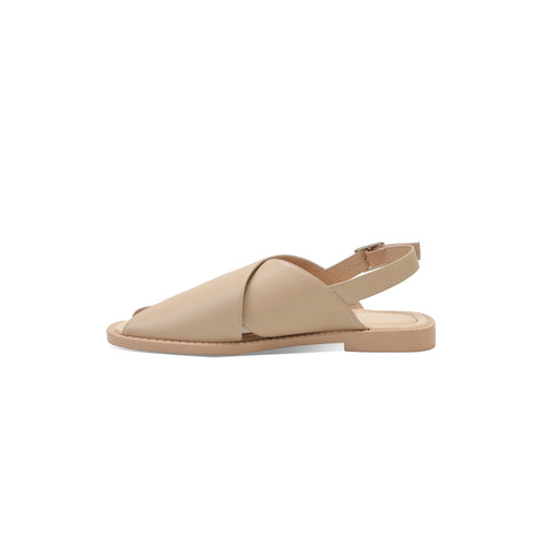 Summer comfortable and elegant women's open toe breathable leather sandals